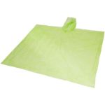 wegwerp regenponcho met opbergtasje - limegroen