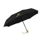 michigan opvouwbare rpet paraplu 21 inch - zwart