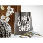 vilten winkeltas met katoenen hengsels