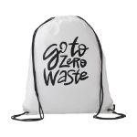 promo rpet rugzak met aanrijgkoorden - wit