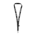 lanyard safety 2 cm rpet - zwart