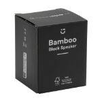 bamboe speaker met draadloze oplader