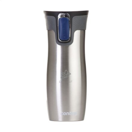 dubbelwandige thermobeker rvs binnenwand 470 ml - zilver