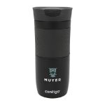 dubbelwandige rvs thermofles 470 ml - zwart