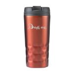 dubbelwandige, rvs thermosbeker met deksel 300 ml - rood