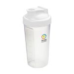 shaker proteïne drinkbeker 600 ml - wit