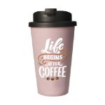eco coffee mug premium deluxe 350 ml thermosbeker - paars