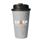 eco coffee mug premium deluxe 350 ml thermosbeker - grijs