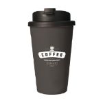 eco coffee mug premium deluxe 350 ml thermosbeker - donkergrijs