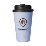 eco coffee mug premium deluxe 350 ml thermosbeker - licht blauw