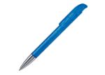 balpen atlas transparant metal tip - blauw