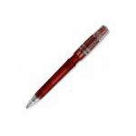 balpen nora clear transparant - rood
