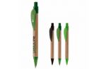 bamboe balpen eco leaf zwartschrijvend
