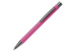 balpen metaal new york rubberised blauwschrijvend - roze