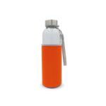 waterfles glas met sleeve 500ml - oranje