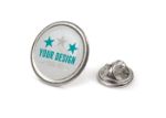 badge metalen pin ø20mm. custom made - grijs