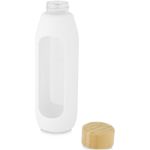 fles van 600 ml in borosilicaatglas siliconen grip