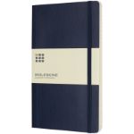 moleskine classic soft cover large gelinieerd - blauw