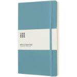 moleskine classic soft cover large gelinieerd - blauw
