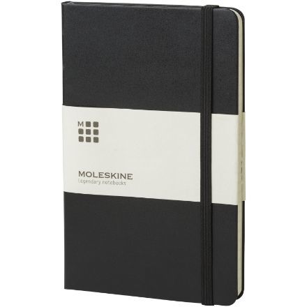 moleskine classic l hard cover notitieboek ruitjes - zwart