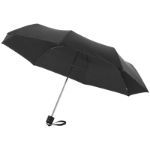 3 section opvouwbare paraplu 97 cm volga - zwart
