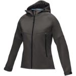 coltan dames grs-gerecycled softshell jack - grijs
