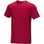 heren t-shirt met korte mouwen gots bio textiel - rood