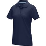 dames polo met korte mouwen gots bio textiel - marine