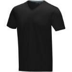v-hals t-shirt 200 gr - zwart