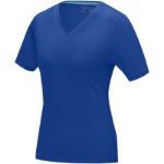v-hals dames t-shirt 200 gr - blauw