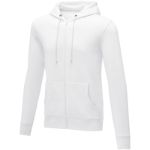 theron heren hoodie met ritssluiting - wit