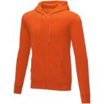 theron heren hoodie met ritssluiting - oranje