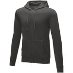 theron heren hoodie met ritssluiting - grijs