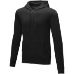 theron heren hoodie met ritssluiting - zwart