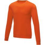 zenon heren sweater met ronde hals - oranje