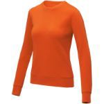 zenon dames sweater met ronde hals - oranje