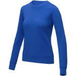 zenon dames sweater met ronde hals - blauw