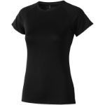 cool fit dames t-shirt selfie - zwart