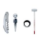 elegante wijnset gepresenteerd in houten doos.