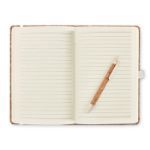 a5 notitieboek met kurken kaft, gelinieerd papier
