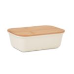 lunchbox met bamboe deksel 1000 ml - beige