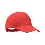 baseball cap van biologisch katoen bicca - rood