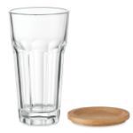 glas met bamboe deksel 300 ml