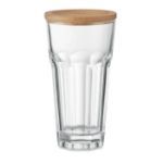 glas met bamboe deksel 300 ml