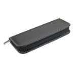 metalen balpen en rollerpen in een pu etui