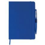 a5 notitieboekje tyrso met balpen - blauw