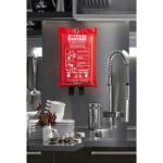 blusdeken van glasvezel.