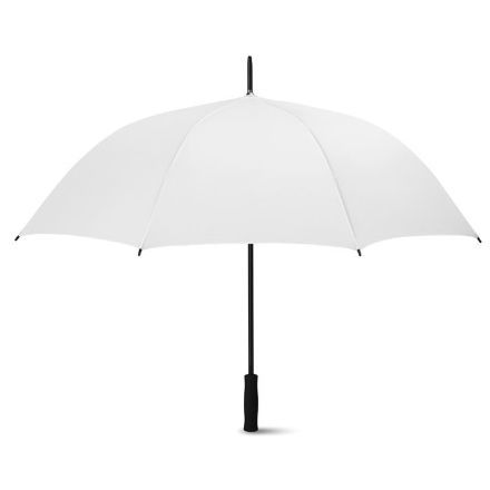 27 inch paraplu van pongee met eva handvat. - wit