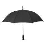 27 inch paraplu van pongee met eva handvat. - zwart