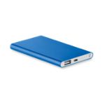 powerbank 4000 mah van aluminium. - koningsblauw